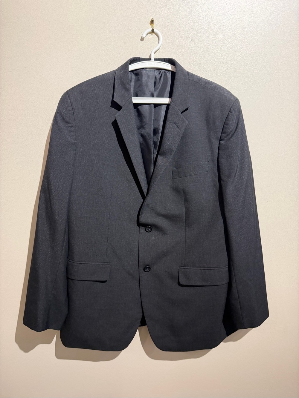 Banana Republic Tailored Slim Fit Blazer 46 Regular Black